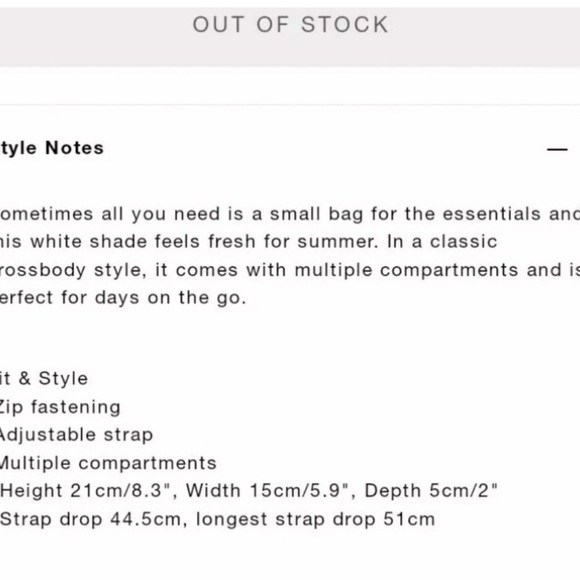 WHISTLES Small Crossbody NWT - Picture 11 of 11